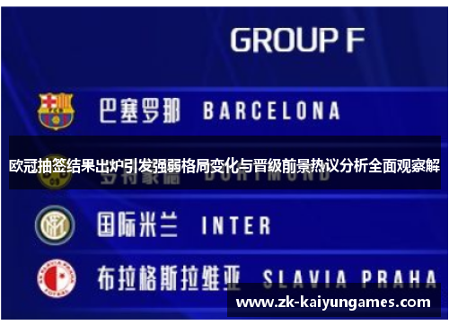 欧冠抽签结果出炉引发强弱格局变化与晋级前景热议分析全面观察解